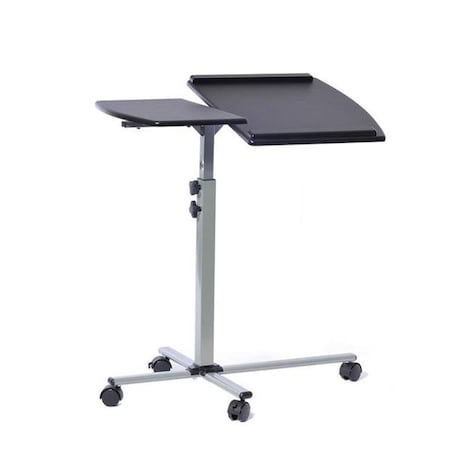 Techni Mobili Techni Mobili RTA-B003-GPH06 Rolling Adjustable Laptop Cart; Graphite - 30-35 x 29.5 x 17.5 in. RTA-B003-GPH06